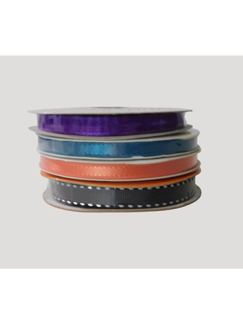 Lot of Assorted Ribbon Purple Orange Blue Black Designs 1/4" 3/8"